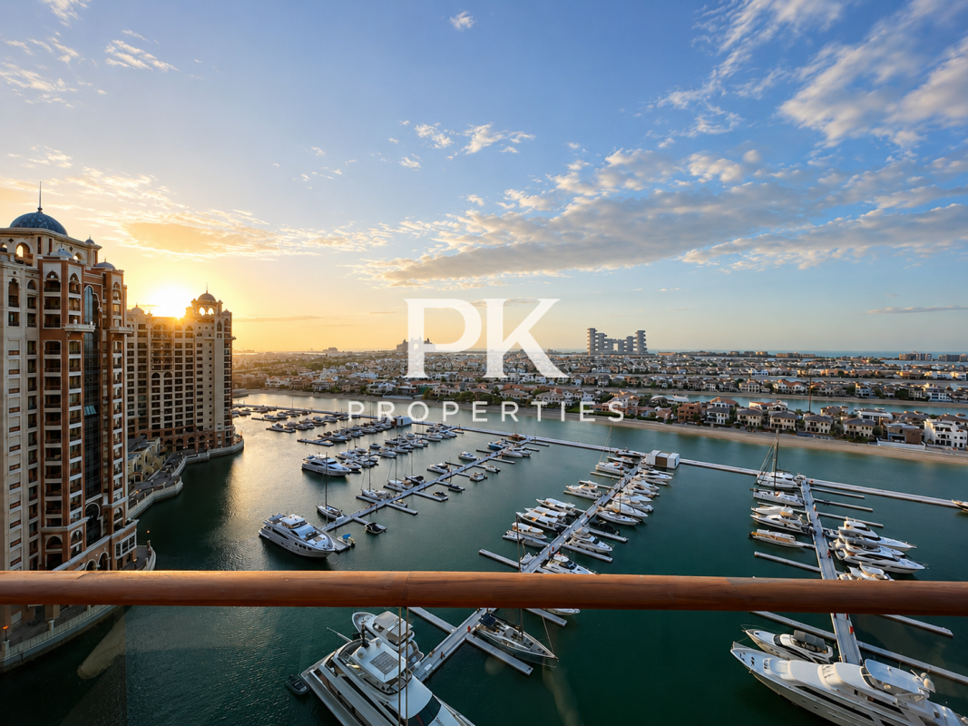 High Floor | Upgraded | 2 Beds+Study | Tiara Ruby - Ruby, Tiara Residences, Palm Jumeirah, Dubai